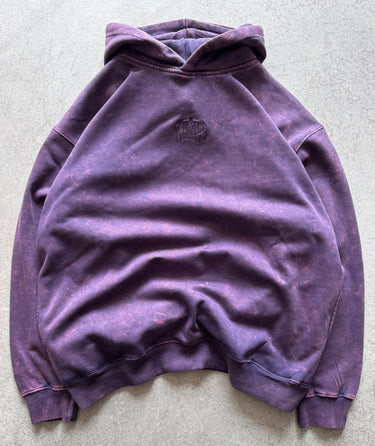 BlackBerry Purple Acid wash Hoodie