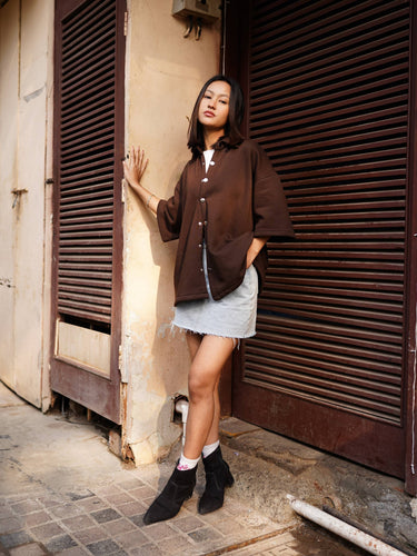 Basic Half sleeve Shacket For Men And Women