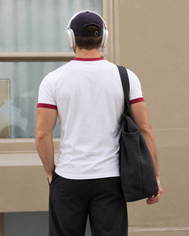 Red Ringer Slim Fit Tee For Men