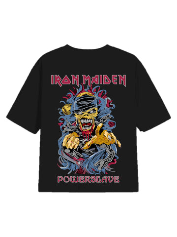 Power Slave (Reflective) - Iron Maiden Drop Sleeved  Tee For Men and Women