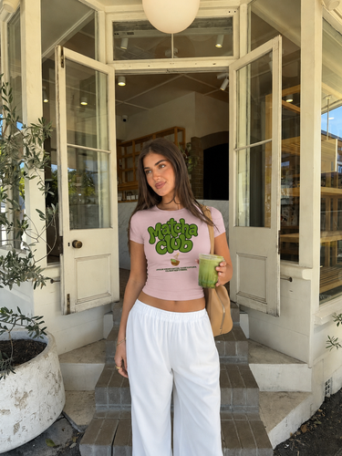 Matcha Club It Girl Baby tee for Women