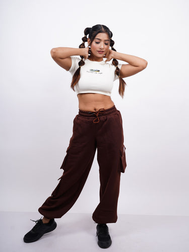 Van Gogh x Burger Brushstroke Cypresses baby tee For Women