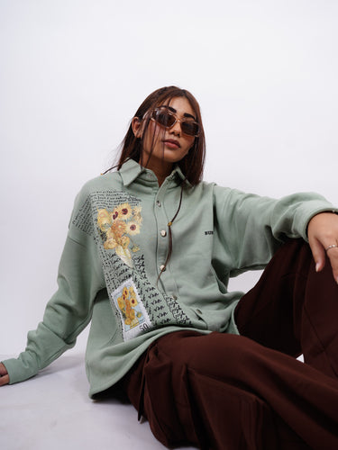 Van Gogh x Burger Shacket for Men and women