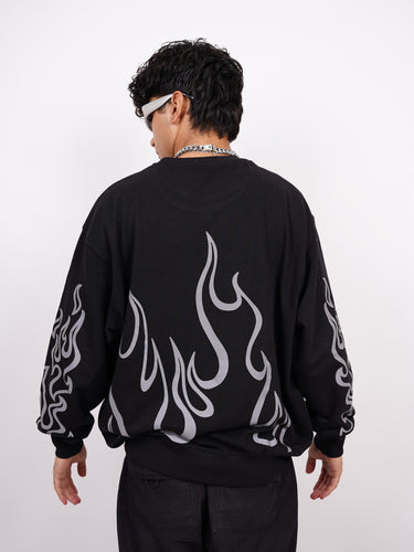 Bleach (Reflective) : Heavyweight Baggy Sweatshirt For Men And Women