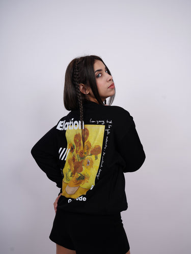 Van Gogh : Sunflowers Heavyweight Baggy Sweatshirt For Men And Women