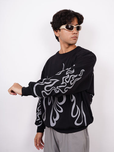 Ichigo Kurosaki (Reflective) : Bleach Heavyweight Baggy Sweatshirt For Men And Women