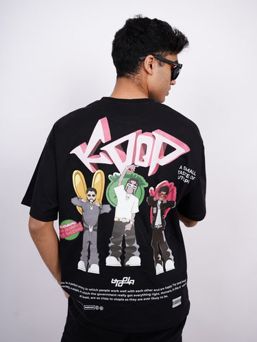 Travis Scott : K Pop : Round Neck Drop Sleeved tee For Men and Women