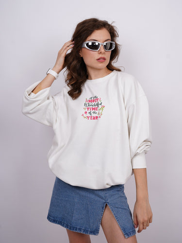 Most wonderful time : Heavyweight Baggy Sweatshirt For Men And Women