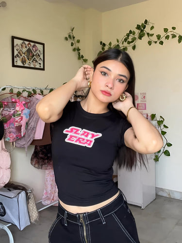 Slay Era Juice It Girl Baby tee for Women