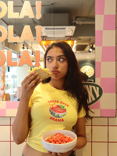 Salsa over drama It Girl baby tee