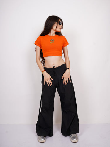Pringle Princess : Burger Bae Round Neck Crop Baby Tee For Women