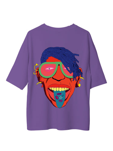 Turn On Tune In Drop Out : Burger Bae Oversized Tee For Men and Women