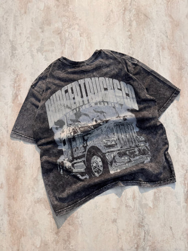 Heavy Hitter Acid Wash Drop Sleeved Tee for Men & Women