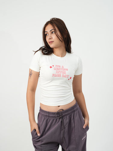Resting Bi*ch face - IT Girl Baby Tee For Women