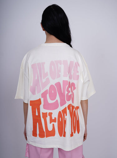 All Of Me Loves All of You Drop-Sleeved Tee (T-shirt) - BurgerBae