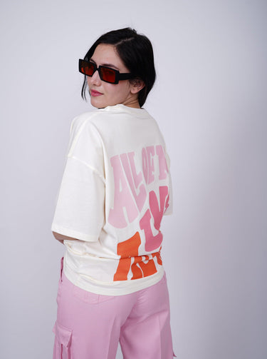 All Of Me Loves All of You Drop-Sleeved Tee (T-shirt) - BurgerBae