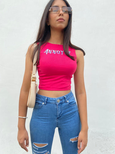 Annoyed - Burger Bae Sleeveless Rachel Tank - BurgerBae