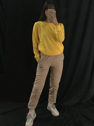 Basic Sweatshirt Sweatshirt Burger Bae S Bright Yellow