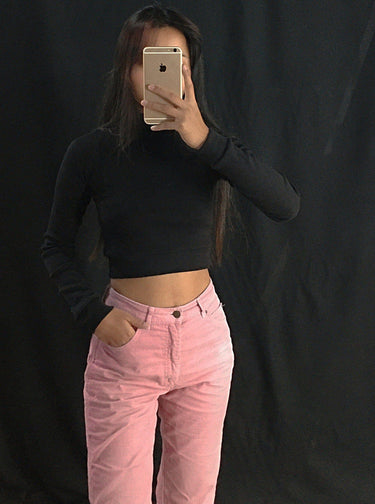 Basic Turtleneck Turtle-Necks Burger Bae XS Black