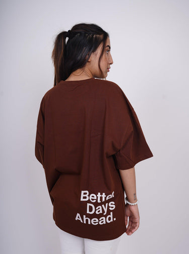 Better Days Ahead Drop-Sleeved Tee (T-shirt) - BurgerBae