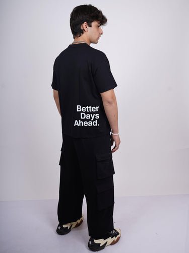 Better Days Ahead Drop-Sleeved Tee (T-shirt) For Men - BurgerBae