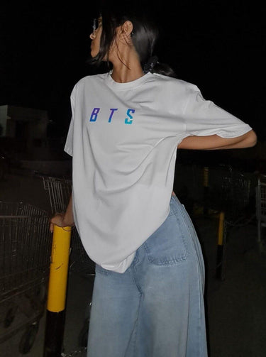 BTS Oversized Tee (T-shirt) Oversized T-shirt Burger Bae