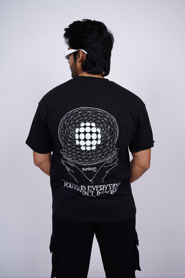 Burger x Sunburn Techno Is Everything Drop-Sleeved Tee (T-shirt) - BurgerBae