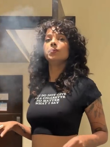 Do Not Give me a Cigarette it Girl Baby tee for Women