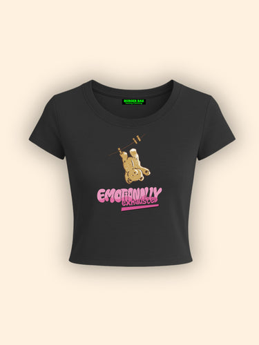Emotionally Exhausted It Girl Baby tee for Women