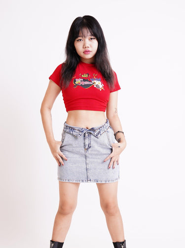 Extreme Buldak Ramen Baby Tee (T-shirt) Tops Burger Bae XS Red