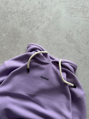 Ye Burger Logo Heavyweight Baggy Hoodie For Men