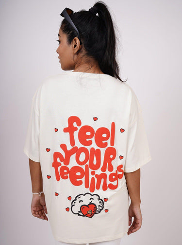 Feel Your Feeling Oversize Tee (T-shirt) Oversized T-shirt Burger Bae