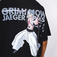 GRIMMJOW Drop-Sleeved Unisex Tee (Bleach Collection Oversized T-shirt) - BurgerBae