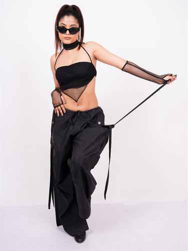 Halter Neck Berlin Top (with Sleeves) - BurgerBae