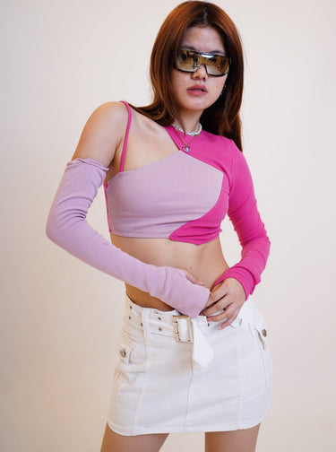Hot Pink Natalia Top Tops Burger Bae