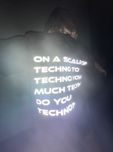 How Much Techno Oversized Tee (T-shirt) Oversized T-shirt Burger Bae Free Size Black