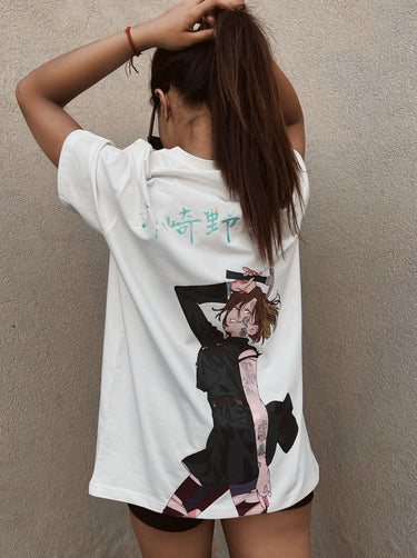 Jujutsu Kaisen: Nobara Kugisaki Oversized Tee (T-shirt) Oversized T-shirt Burger Bae