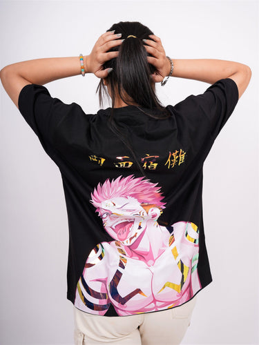 Jujutsu Kaisen: Ryomen Sakuna Drop-Sleeved Tee (T-shirt) - BurgerBae