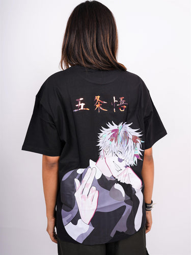 Jujutsu Kaisen: Satoru Gojo Drop-Sleeved Tee (T-shirt) - BurgerBae