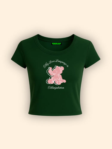 Manipulation It Girl Baby tee for Women