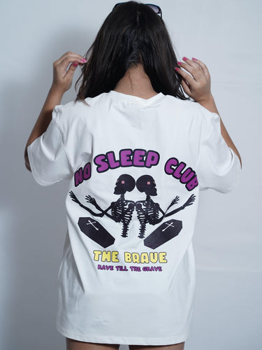 No Sleep Club Oversized Tee (T-shirt) Oversized T-shirt Burger Bae