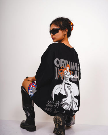 ORIHIMAE Drop-Sleeved Unisex Tee (Bleach Collection Oversized T-shirt) - BurgerBae