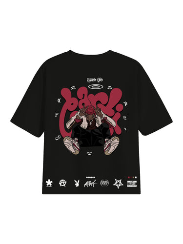 The Playboy Carti Cartoon art Drop Sleeved Tee for Men and Women