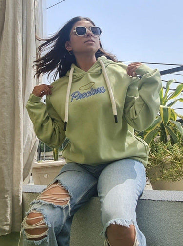 Precious Hoodie Hoodies Burger Bae S Apple Green