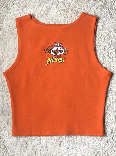 Pringle Princess Rachel Tank Tanks Burger Bae XS Bright Orange