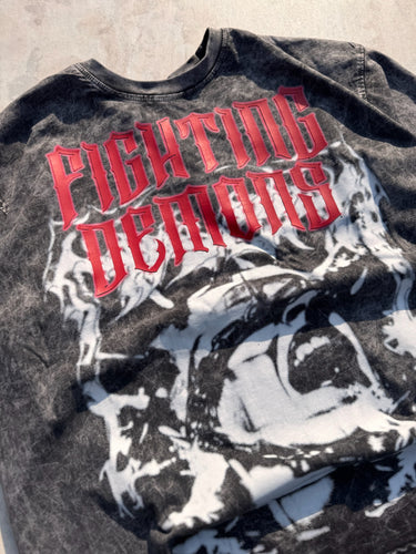 Warborn Acid Wash Drop Sleeved Tee for Men & Women