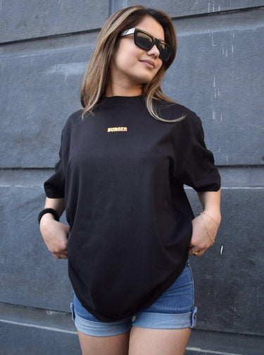 Rave & Wave (Holographic) Oversized Tee (T-shirt) Oversized T-shirt Burger Bae