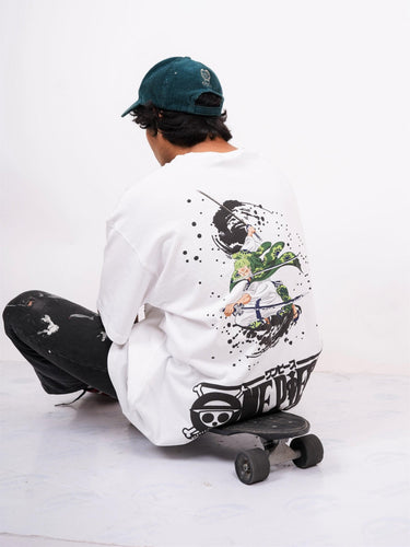 Roronoa zoro - One Piece Drop Sleeved Tee (T-shirt For Men) - BurgerBae