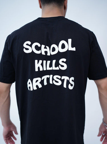 School Kills Artists (Glow In Dark) Regular Tee (T-shirt) For Men - BurgerBae