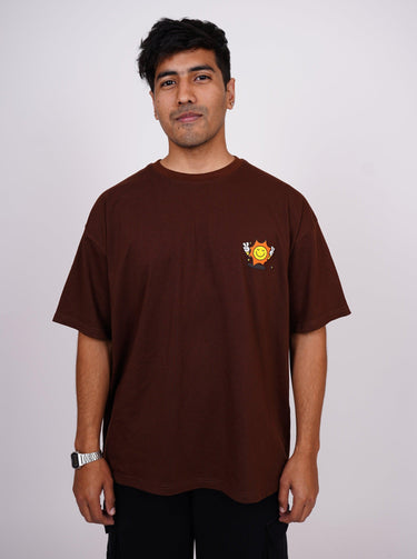 Stay Sunny - Drop-Sleeved Tee (T-shirt) For Men - BurgerBae